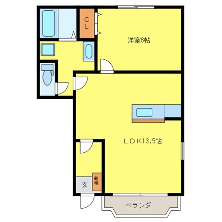 グランシエルコウⅠの物件間取画像